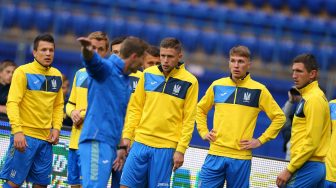 Сборная Украины дала бой сборной Италии