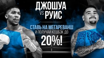 БК 1xBet предлагает сделать “ставку без риска” на бой Джошуа — Руис